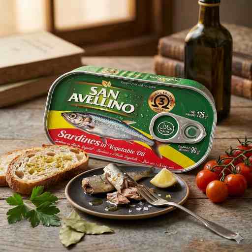 Sardinas en aceite vegetal San Avellino 